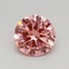 0.44 Ct. Fancy Vivid Pink Round Lab Grown Diamond