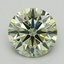1.07 Ct. Fancy  Green Round Lab Grown Diamond
