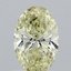 0.74 Ct. Fancy Intense Yellow Oval Lab Grown Diamond