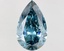 16.02 Ct. Fancy Vivid Blue Pear Lab Grown Diamond