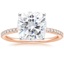 14K Rose Gold Ballad Half Coverage Diamond Ring (1/8 ct. tw.), smalltop view