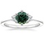 Platinum Tallula Three Stone Diamond Ring, smalltop view