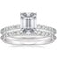 14K White Gold Petite Shared Prong Bridal Set (1/2 ct. tw.)