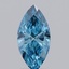 1.09 Ct. Fancy Vivid Blue Marquise Lab Grown Diamond