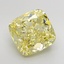4.57 Ct. Fancy Intense Yellow Cushion Lab Grown Diamond