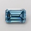 1.87 Ct. Fancy Vivid Blue Emerald Lab Grown Diamond