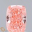 1.41 Ct. Fancy Vivid Pink Cushion Lab Grown Diamond