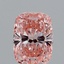 1.04 Ct. Fancy Intense Pink Cushion Lab Grown Diamond