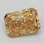 3.51 Ct. Fancy Intense Brownish Yellow Radiant Lab Grown Diamond