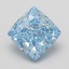 2.09 Ct. Fancy Vivid Blue Cushion Lab Grown Diamond