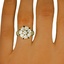 The Penryn Ring, smallzoomed in top view on a hand