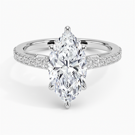 Platinum Secret Garden Adorned Gallery Diamond Ring (1/2 ct. tw.)