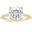 18K Yellow Gold Marseille Half Coverage Diamond Ring (1/4 ct. tw.), smalltop view