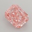 3.08 Ct. Fancy Vivid  Pink Radiant Lab Grown Diamond