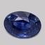 9.1x6.5mm  Blue  Oval   Sapphire
