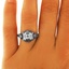 The Hava Ring, smalltop view on a hand