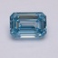 5.10 Ct. Fancy Intense Blue Emerald Lab Grown Diamond
