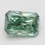 1.29 Ct. Fancy Vivid Green Radiant Lab Grown Diamond