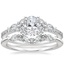 14K White Gold Luxe Nadia Diamond Ring (1/2 ct. tw.) with Yvette Diamond Ring