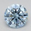 4.07 Ct. Fancy Vivid  Blue Round Lab Grown Diamond