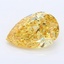 1.01 Ct. Fancy Intense Yellow Pear Lab Grown Diamond