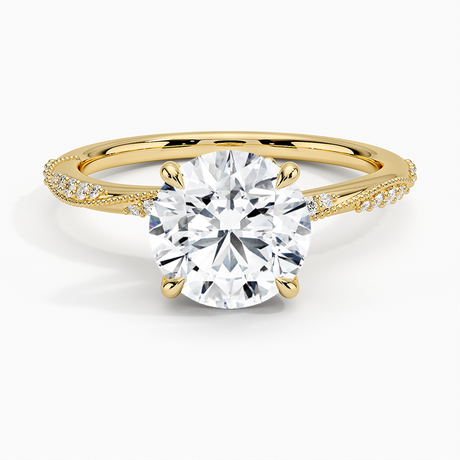 Milgrain Engagement Ring