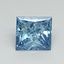 1.55 Ct. Fancy Vivid Blue Princess Lab Grown Diamond