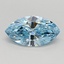 0.65 Ct. Fancy Vivid Blue Marquise Lab Grown Diamond