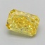 1.11 Ct. Fancy Vivid  Yellow Radiant Lab Grown Diamond
