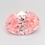 1.19 Ct. Fancy Vivid Pink Oval Lab Grown Diamond