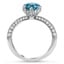 Blooming Knife Edge Diamond Ring, smallside view