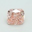 4.00 Ct. Fancy Vivid Pink Cushion Lab Grown Diamond
