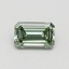 0.58 Ct. Fancy Intense Green Emerald Lab Grown Diamond