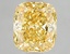 2.07 Ct. Fancy Vivid Yellow Cushion Lab Grown Diamond