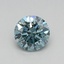 0.40 Ct. Fancy Vivid Blue Round Lab Grown Diamond