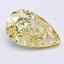2.55 Ct. Fancy Intense  Yellow Pear Lab Grown Diamond