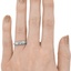 The Jamika Ring, smallzoomed in top view on a hand