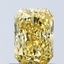 1.06 Ct. Fancy Vivid Yellow Radiant Lab Grown Diamond