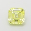 1.01 Ct. Fancy Intense  Yellow Asscher Lab Grown Diamond