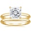 18KY Moissanite Hazel Bridal Set, smalltop view
