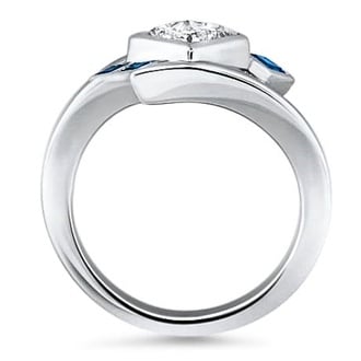 Custom Modern Alexandrite Ring