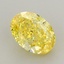 2.11 Ct. Fancy Vivid  Yellow Oval Lab Grown Diamond