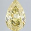 8.10 Ct. Fancy Intense Yellow Pear Lab Grown Diamond