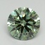 1.77 Ct. Fancy Vivid Pacific Green Round Lab Grown Diamond