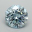 3.07 Ct. Fancy Intense Blue Round Lab Grown Diamond