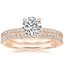 18K Rose Gold Simply Tacori Classic Diamond Bridal Set