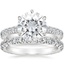 18KW Moissanite Luxe Sienna Diamond Bridal Set (1 1/8 ct. tw.), smalltop view