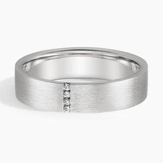 Horizon Diamond 5.5mm Wedding Ring in Platinum