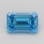 1.53 Ct. Fancy Vivid Blue Emerald Lab Grown Diamond