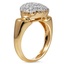The Gisela Ring, smalltop view on a hand